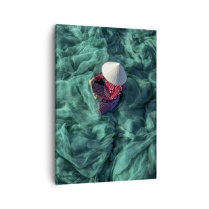 Quadro em tela - Num mar de redes - 50x70 cm