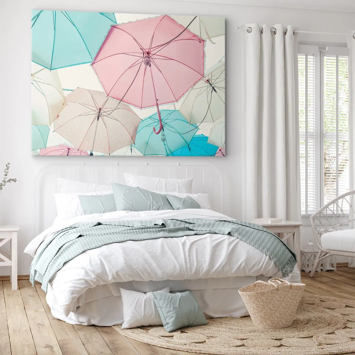 Quadro em tela - Às vezes sol, às vezes chuva - 120x80 cm