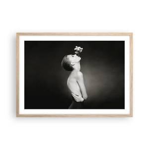 Pôster com moldura de carvalho claro - Elegância excêntrica - 70x50 cm