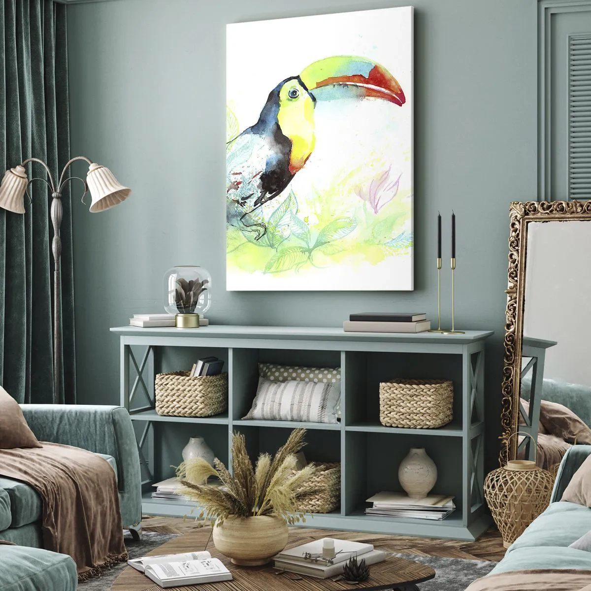 Quadro em tela - Colorido como a América do Sul - 50x70 cm