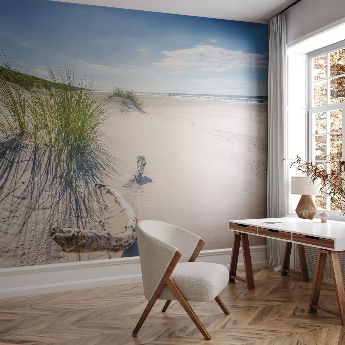 Papel de Parede Premium Sand - A mais bonita? do Báltico - Mar, Praia, Duna - 100x70 cm