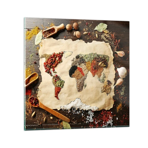 Quadro em vidro - Todos os gostos do mundo - 70x70 cm