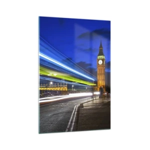 Quadro em vidro - Sob o olhar atento do Big Ben - 70x100 cm