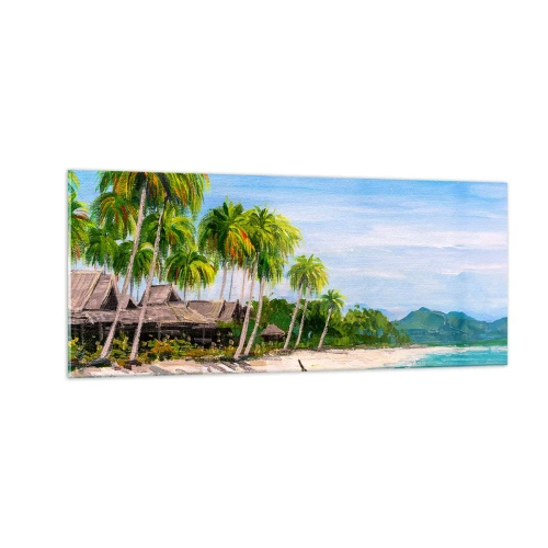 Quadro em vidro - Um sonho exótico - 100x40 cm