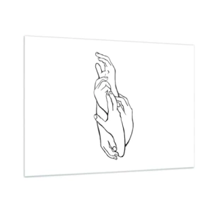 Quadro em vidro - Bom toque - 100x70 cm