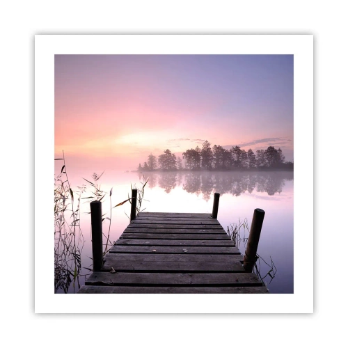 Pôster - Da névoa lilás... - 50x50 cm