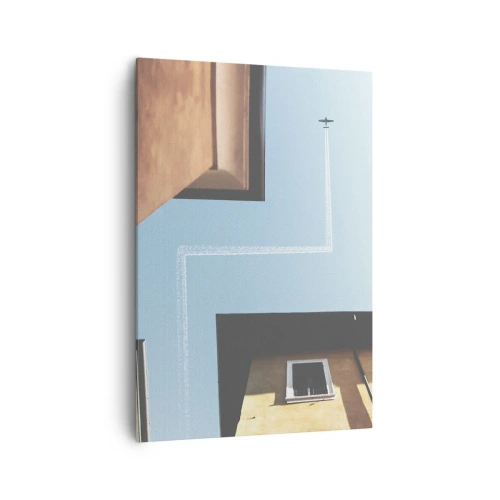 Quadro em tela - Acima do labirinto da cidade - 70x100 cm