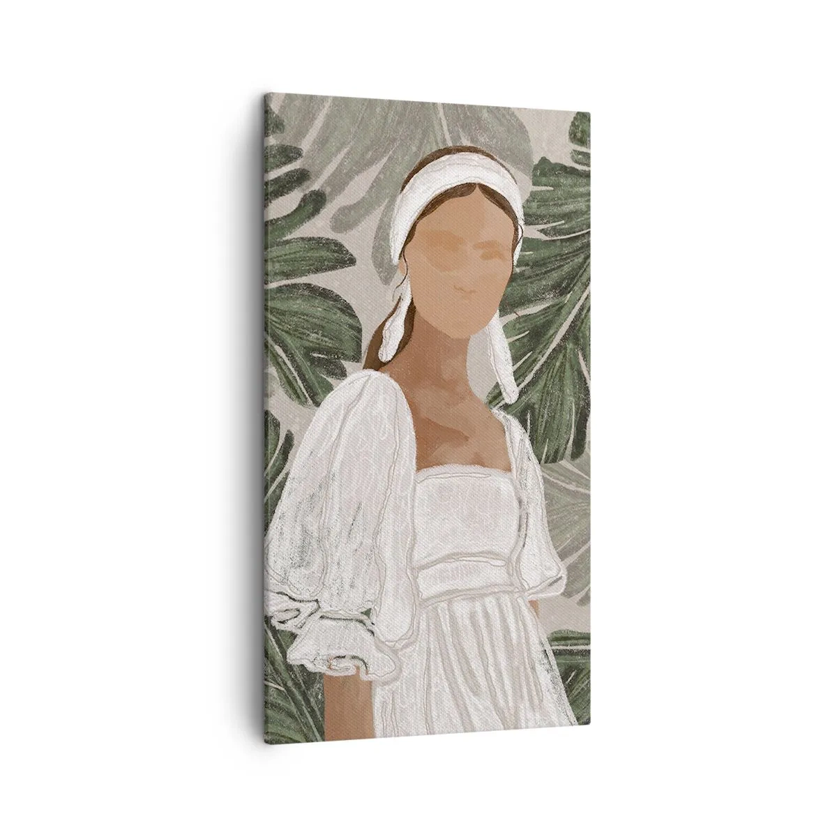 Quadro em tela - Retrato exótico - 45x80 cm
