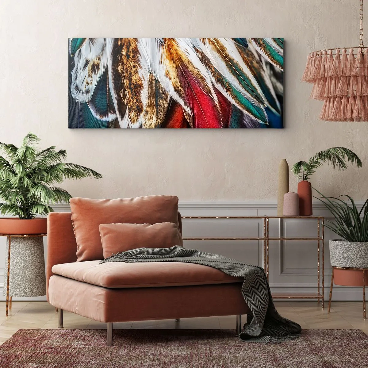 Quadro em tela - Segredos de vôo - 100x40 cm