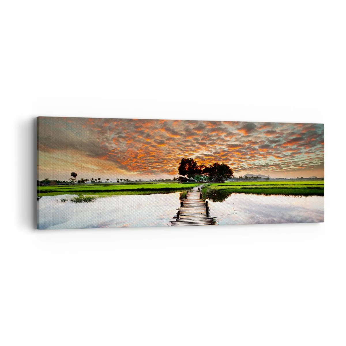 Quadro em tela - Abra os braços - respire - 90x30 cm