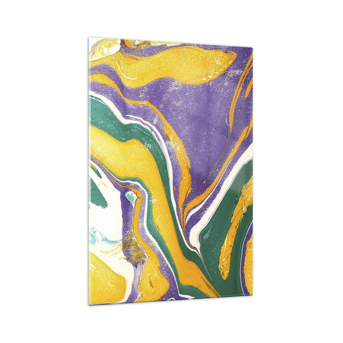 Quadro em vidro - Ondas de cor - 70x100 cm