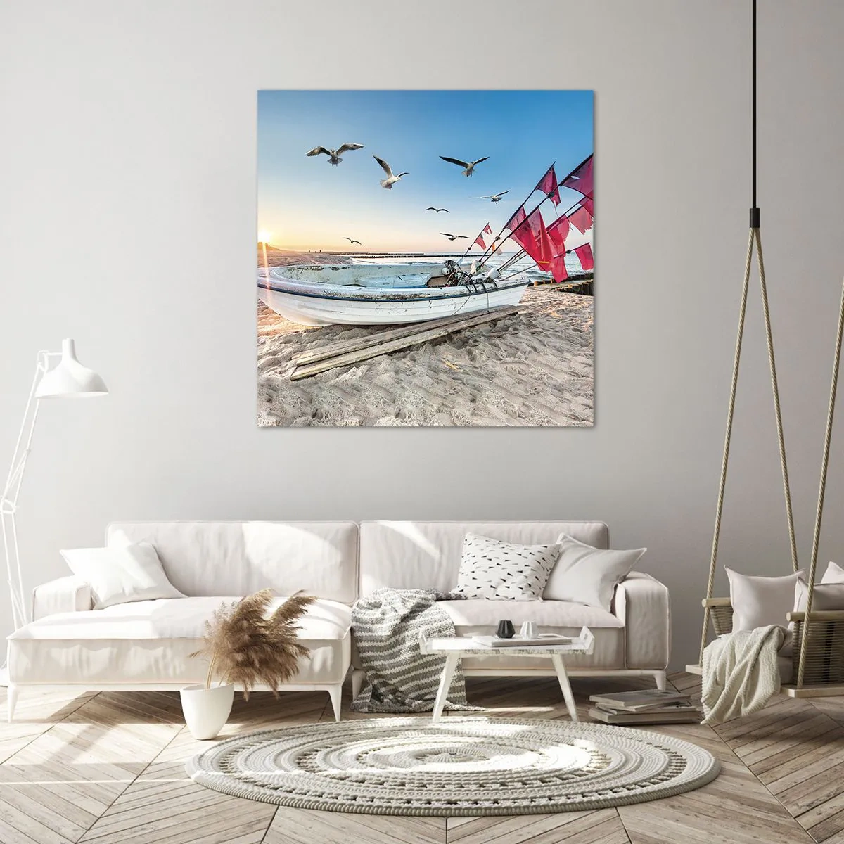 Quadro em tela - Um merecido descanso - 60x60 cm