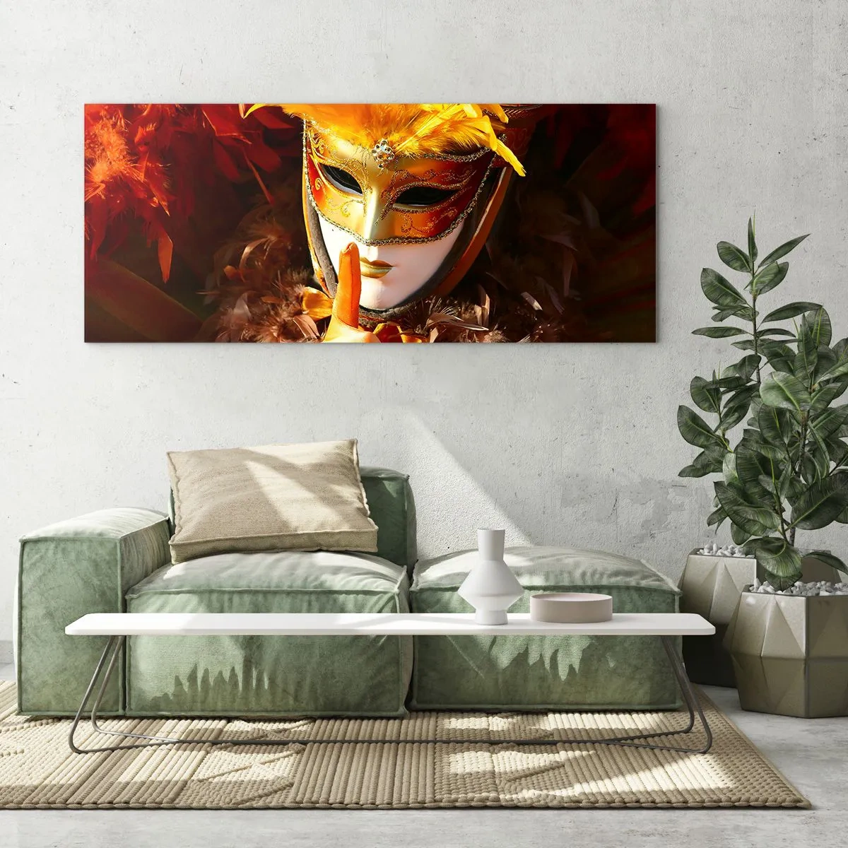 Quadro em vidro - O mistério faz parte do jogo - 90x30 cm