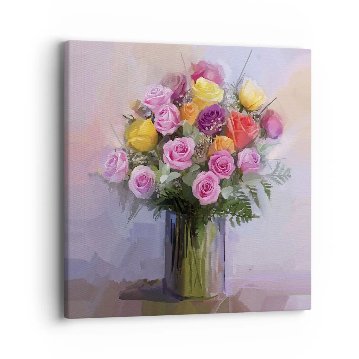 Quadro em tela - Beleza retida - 40x40 cm