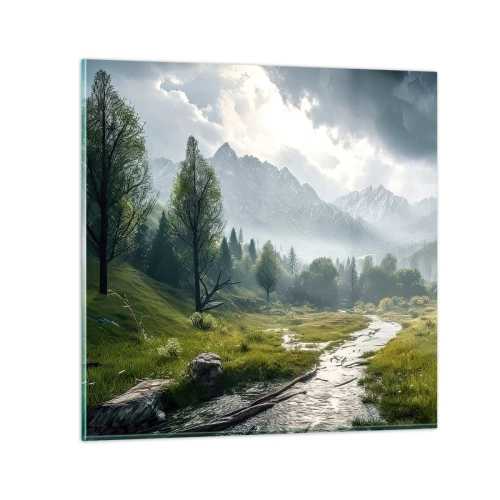 Quadro em vidro - Ida e volta - 30x30 cm