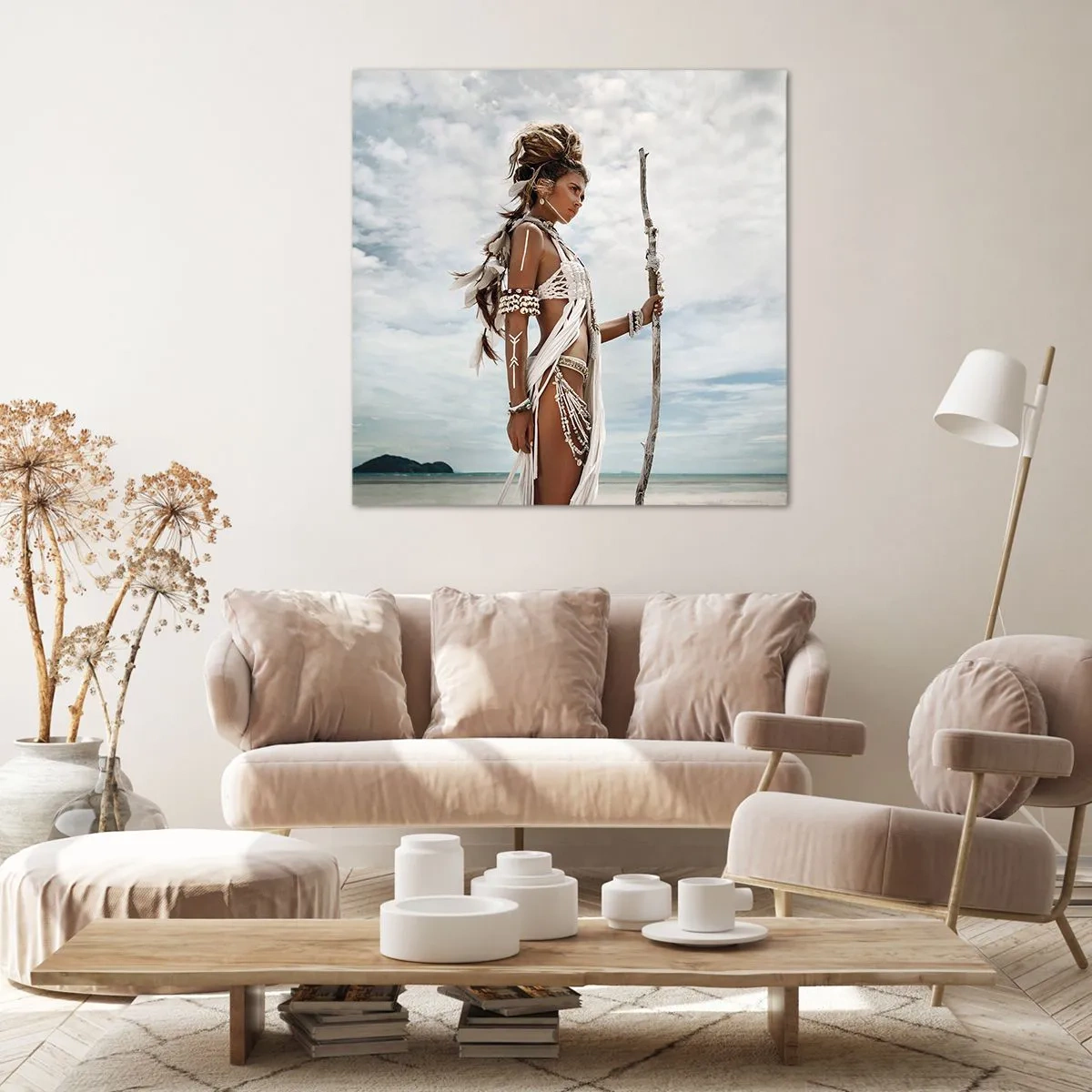 Quadro em tela - Rainha dos trópicos - 40x40 cm