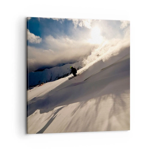 Quadro em tela - O desafio das montanhas - 60x60 cm