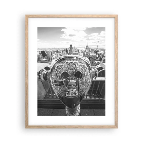 Pôster com moldura de carvalho claro - A cidade das cidades - 40x50 cm