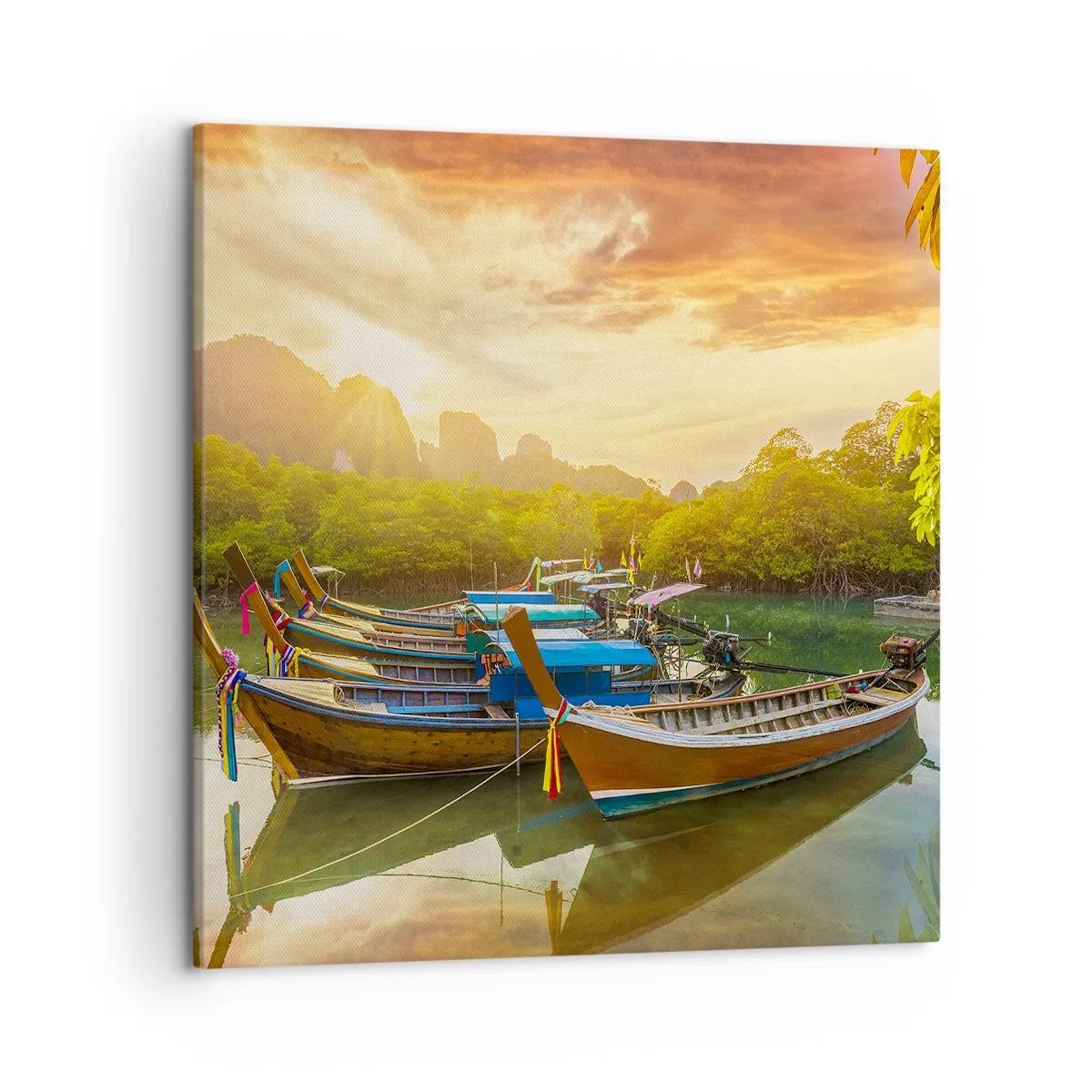 Quadro em tela - Antes de um dia agitado - 50x50 cm