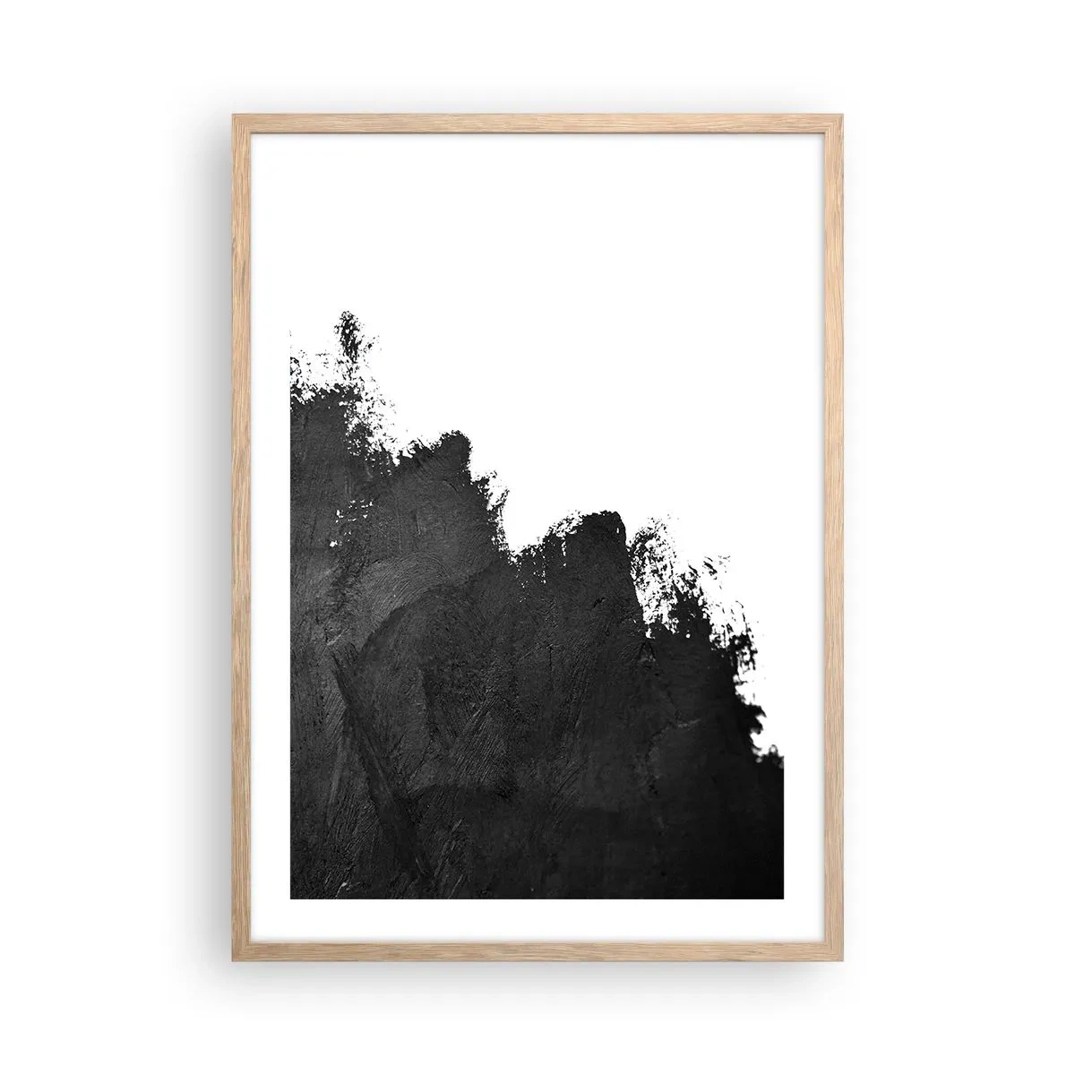 Pôster com moldura de carvalho claro - Elementos: terra - 50x70 cm
