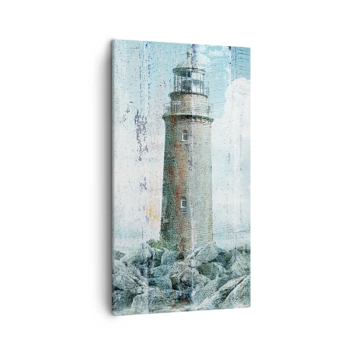 Quadro em tela - Em madeira velha - 45x80 cm