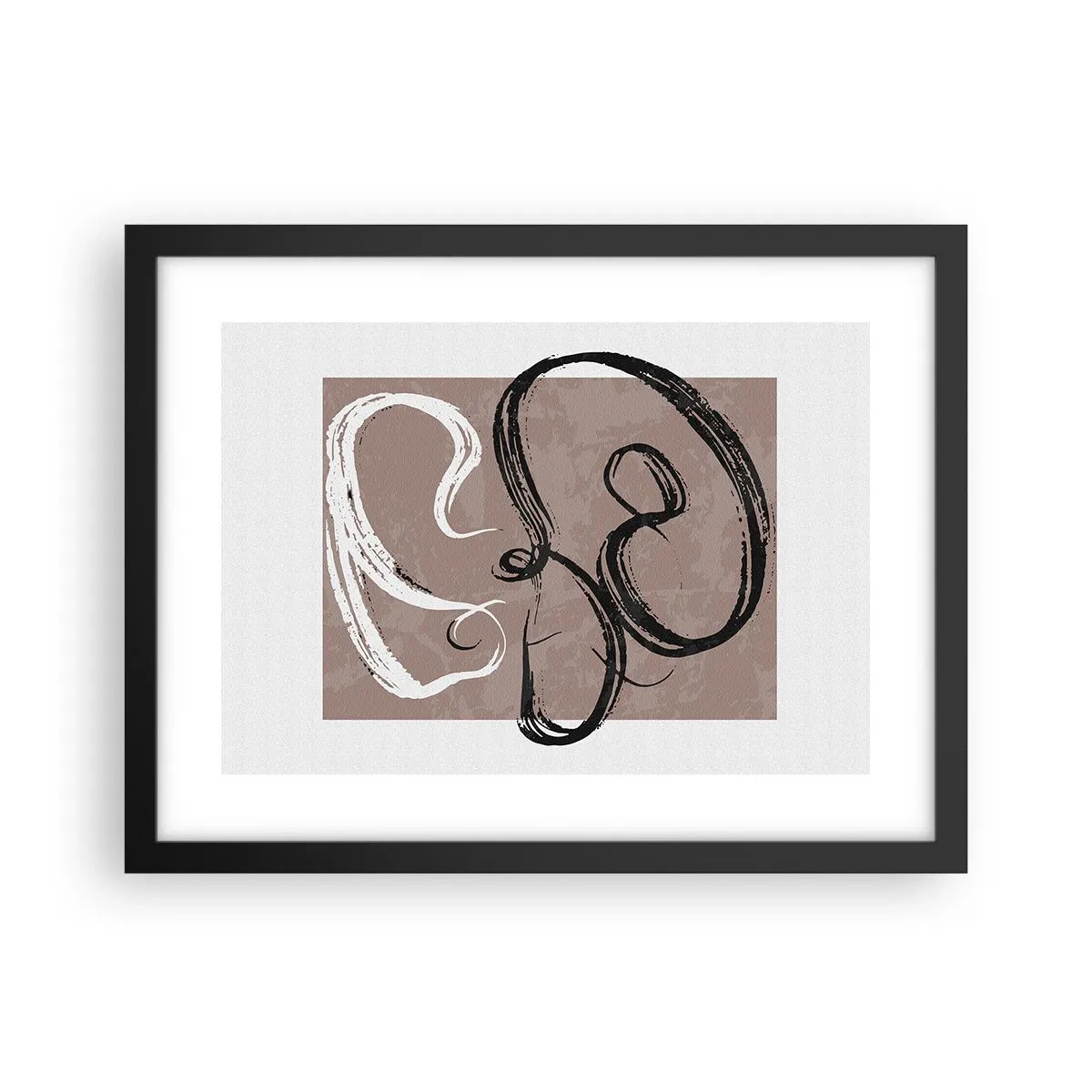 Pôster com moldura preta - Composição – a busca pela plenitude - 40x30 cm