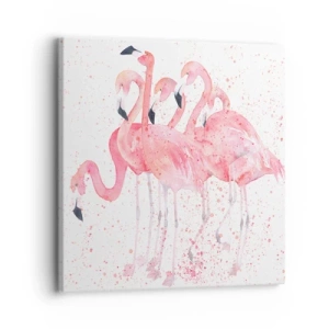 Quadro em tela - Conjunto cor-de-rosa - 30x30 cm