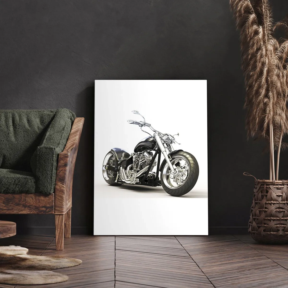 Quadro em tela - Força com caráter - 50x70 cm