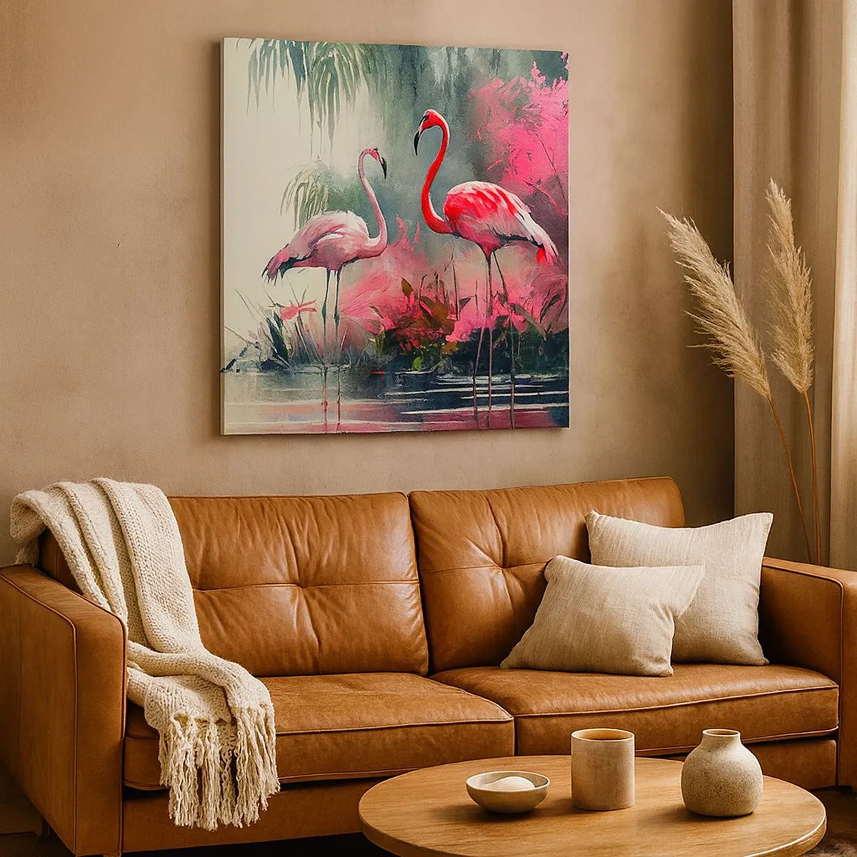 Quadro em tela - Uma lição de graça natural - 30x30 cm