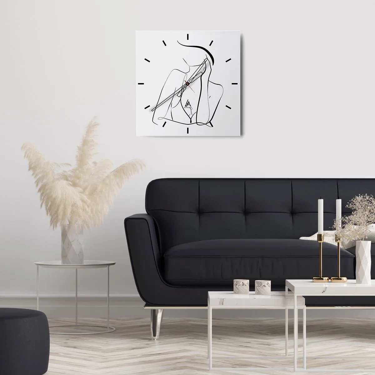 Relógio de parede - Relógio em vidro - Na onda dos sonhos - 40x40 cm