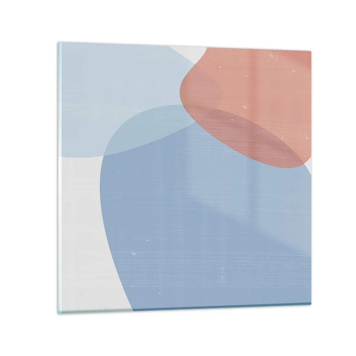 Quadro em vidro - Relacionamentos pastel - 70x70 cm