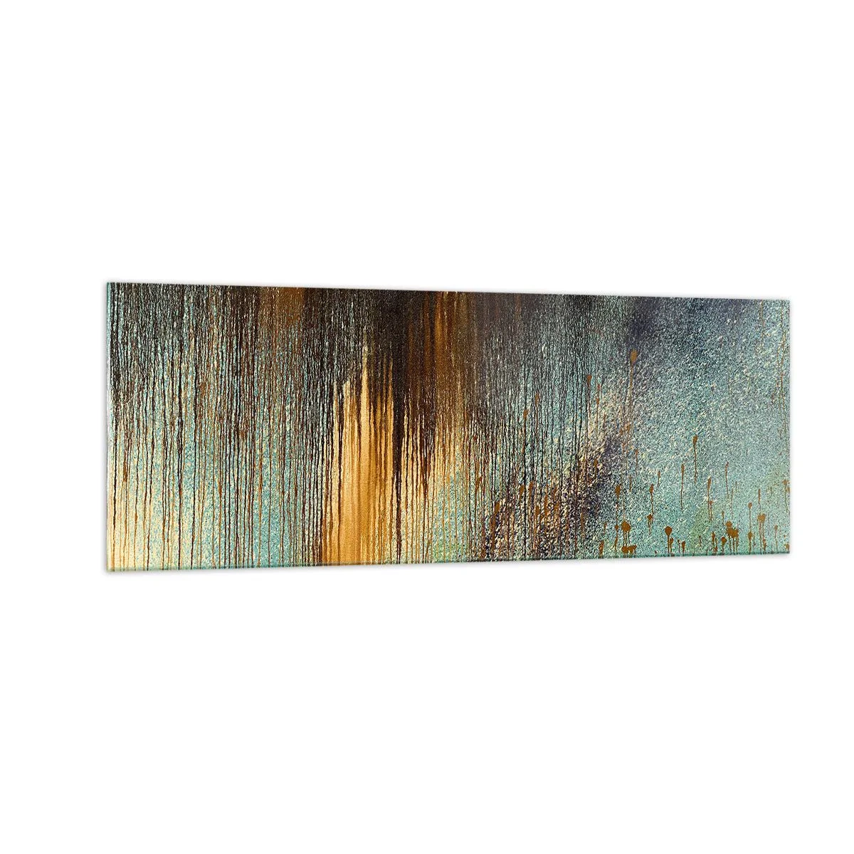 Quadro em vidro - Uma composição colorida não acidental - 140x50 cm