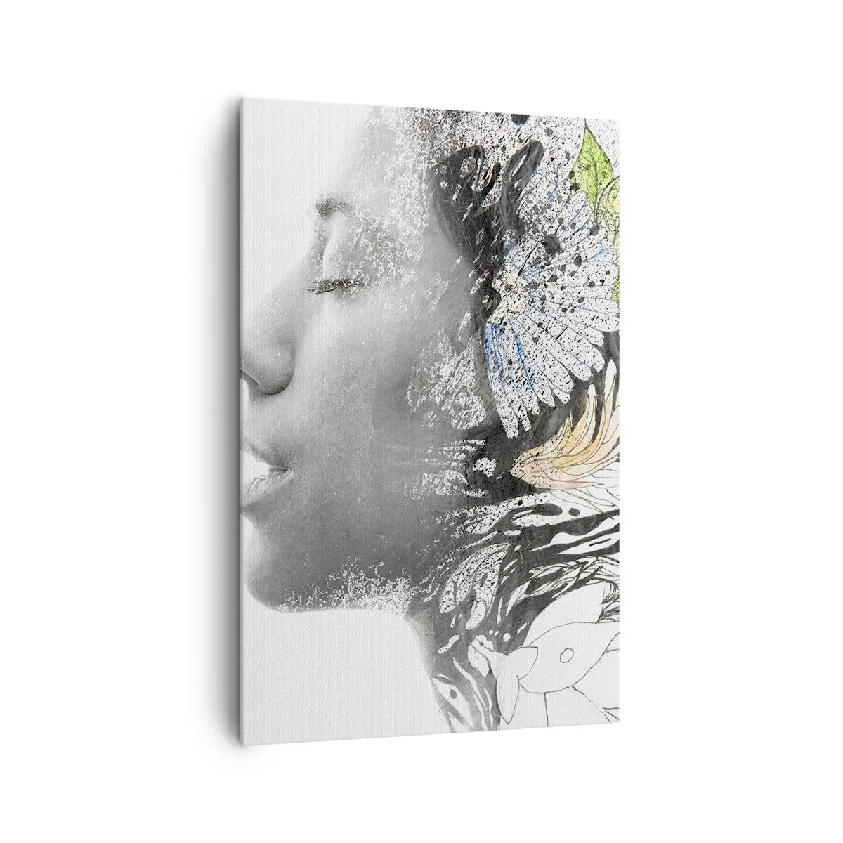 Quadro em tela - Imersa na natureza - 80x120 cm