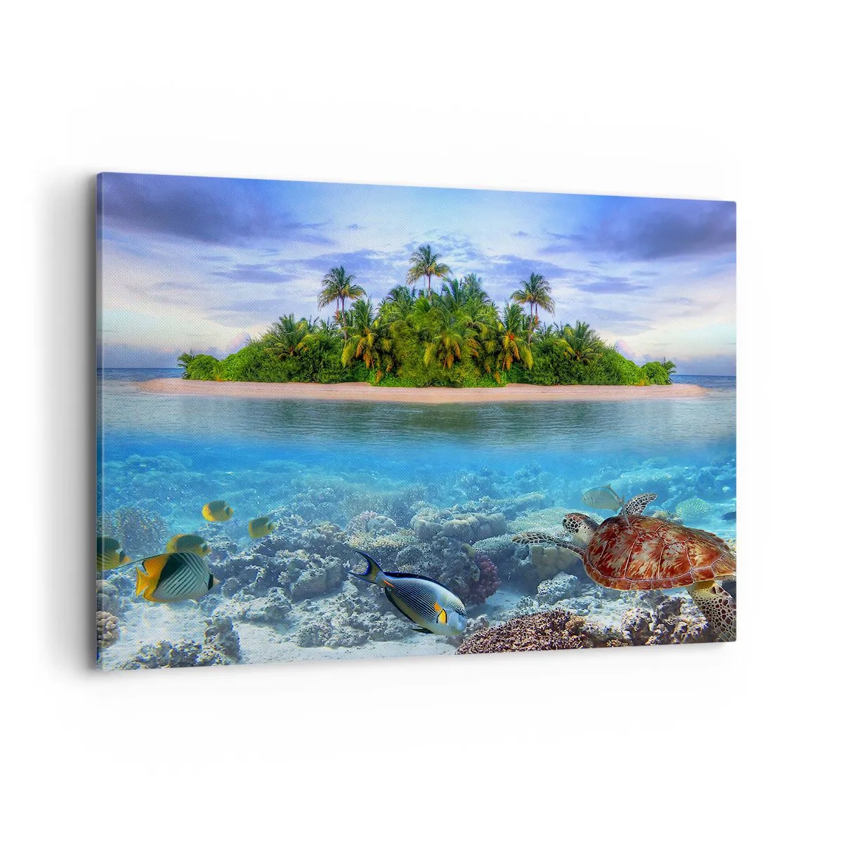 Quadro em tela - A Ilha Celestial lhe convida - 100x70 cm