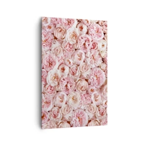 Quadro em tela - Uma cama de rosas - 80x120 cm