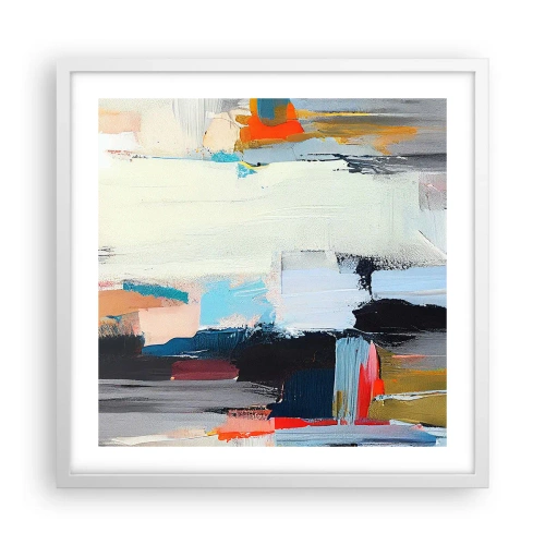 Pôster em moldura branca - Há um método? - 50x50 cm