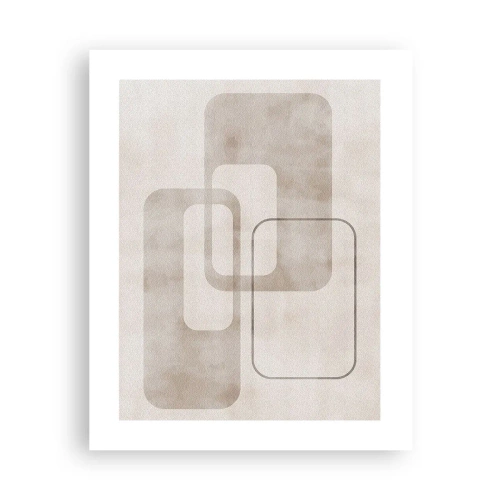 Pôster - Argamassa geométrica - 40x50 cm