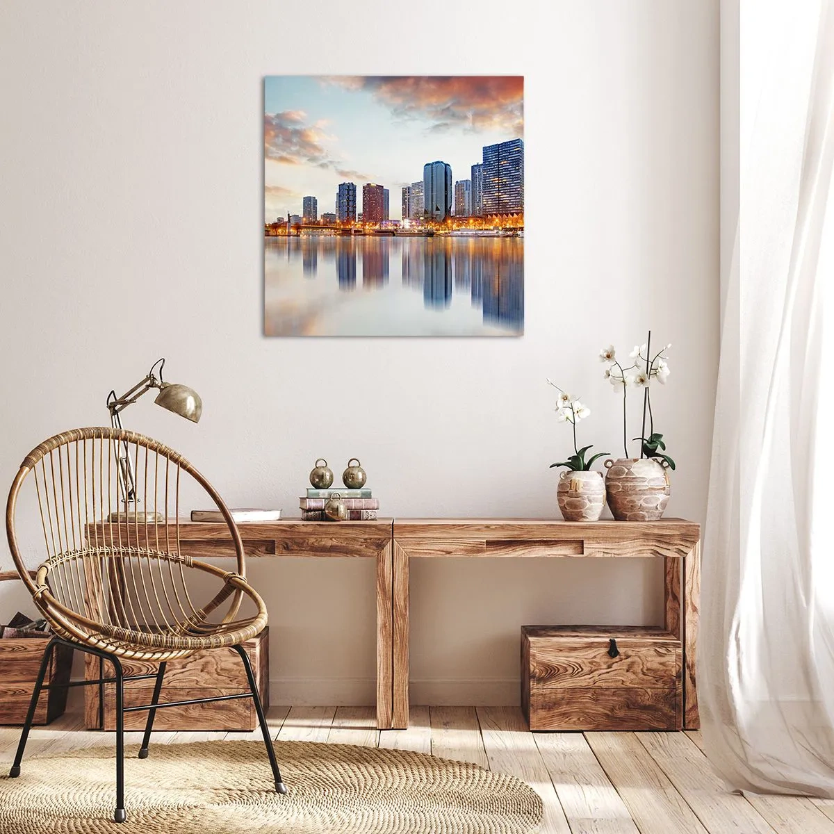 Quadro em tela - A tranquilidade monumental de Paris - 40x40 cm