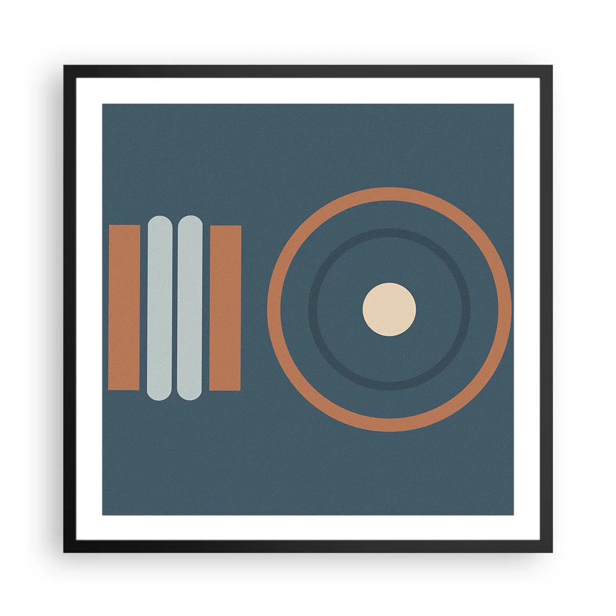 Pôster com moldura preta - A essência da questão - 60x60 cm