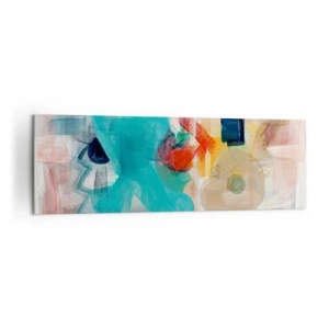 Quadro em tela - Jogo colorido - 160x50 cm