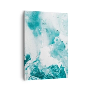 Quadro em tela - Inundado em azul - 50x70 cm