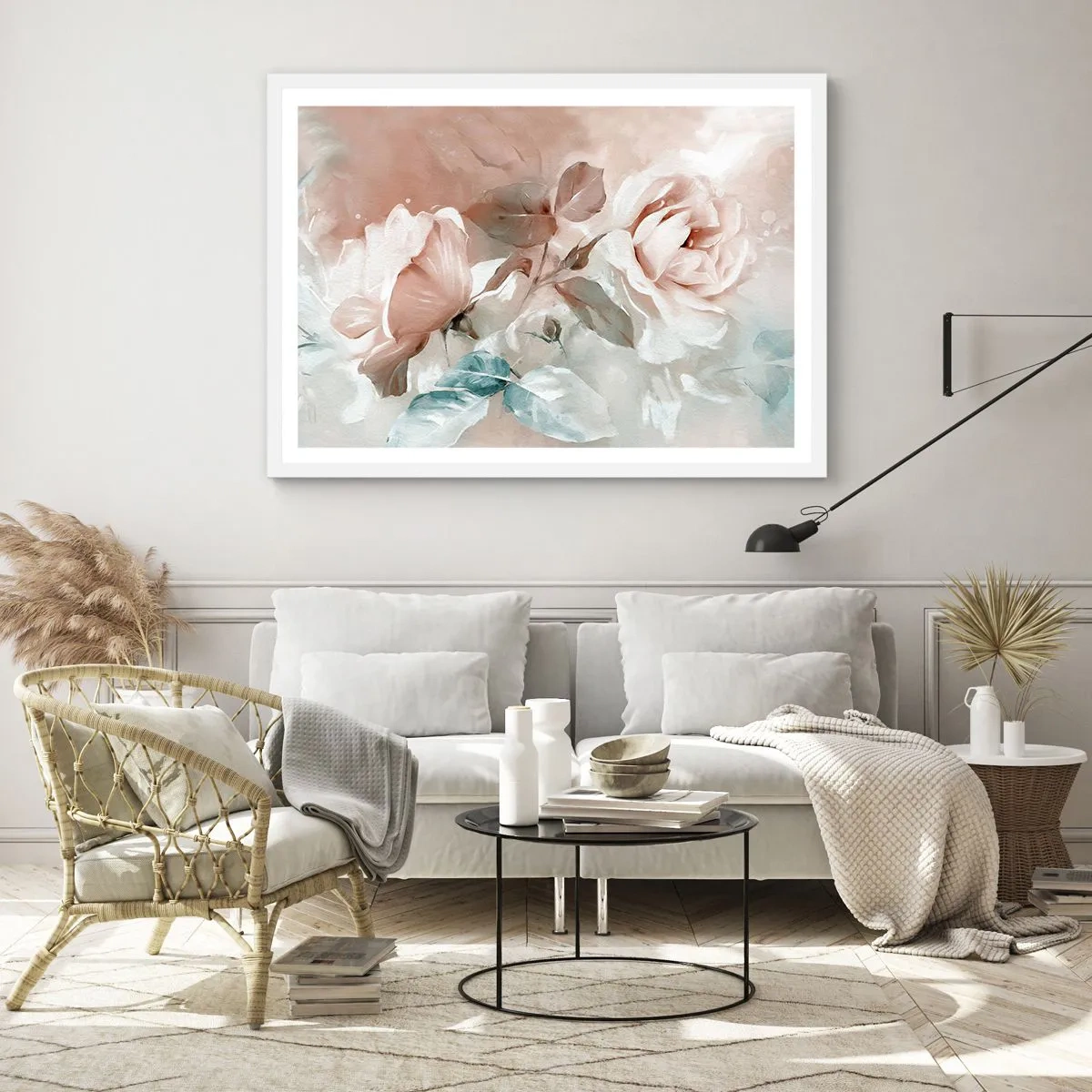 Pôster em moldura branca - O espírito do romantismo - 40x30 cm