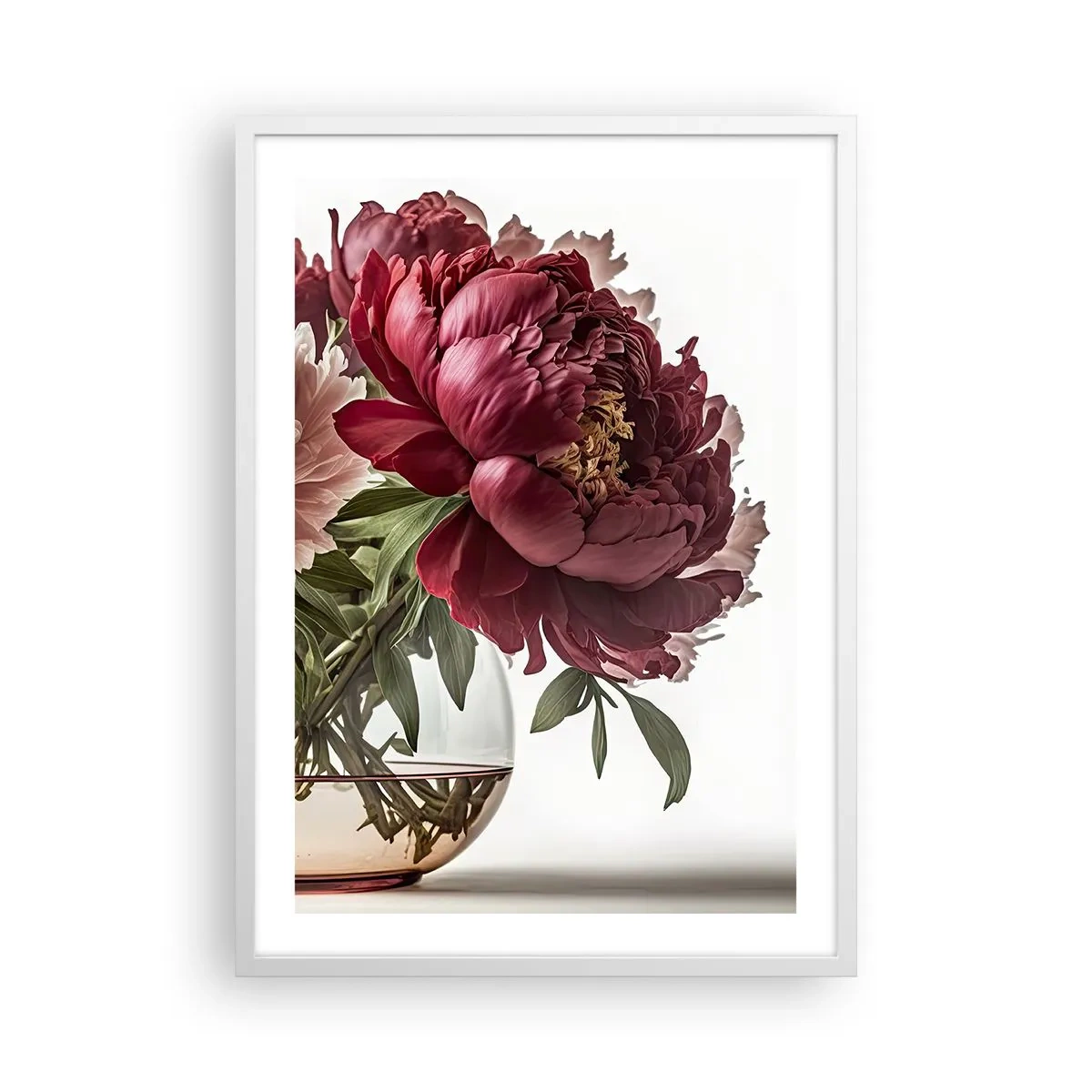 Pôster em moldura branca - Em plena floração de beleza - 50x70 cm