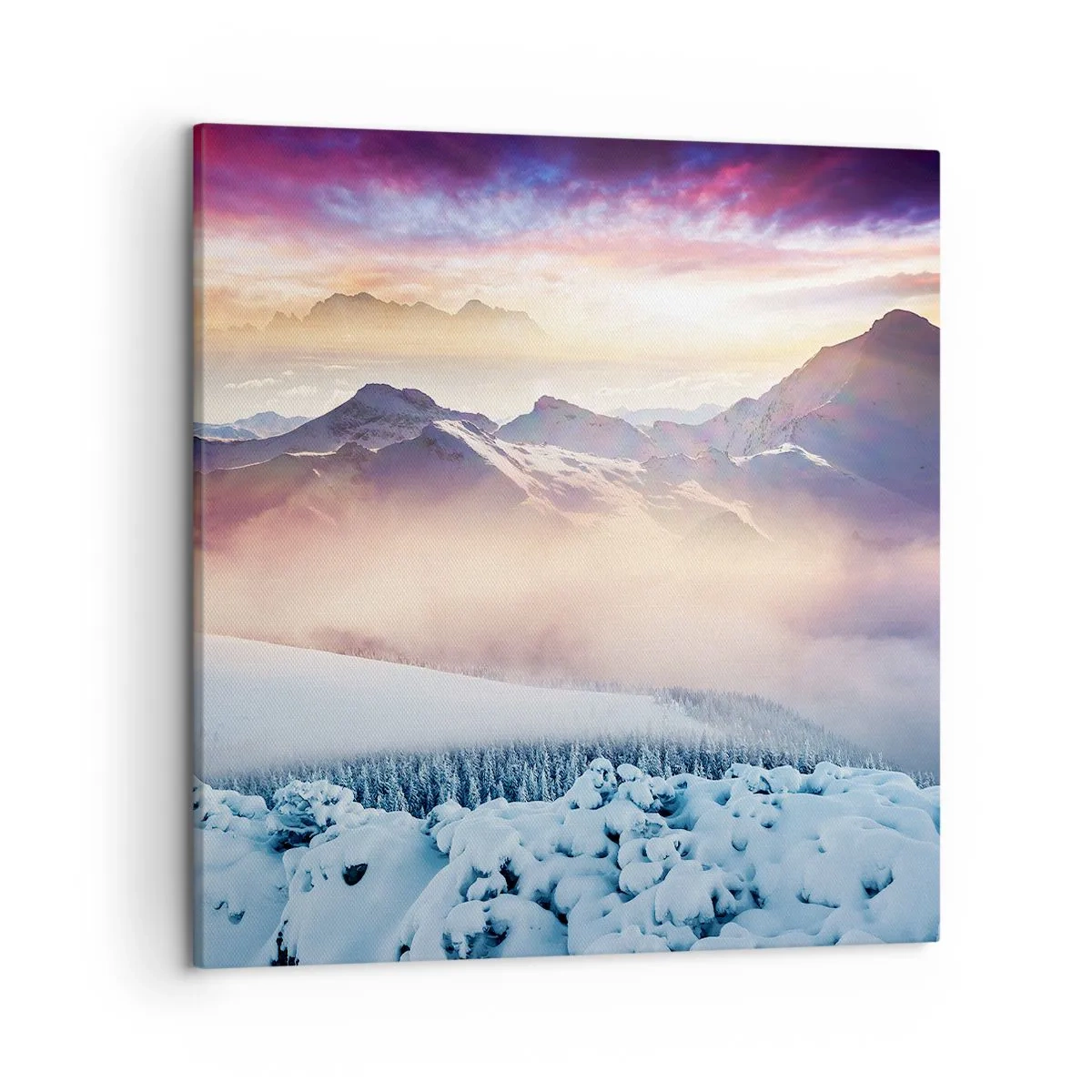 Quadro em tela - O poder e a pureza da natureza - 50x50 cm