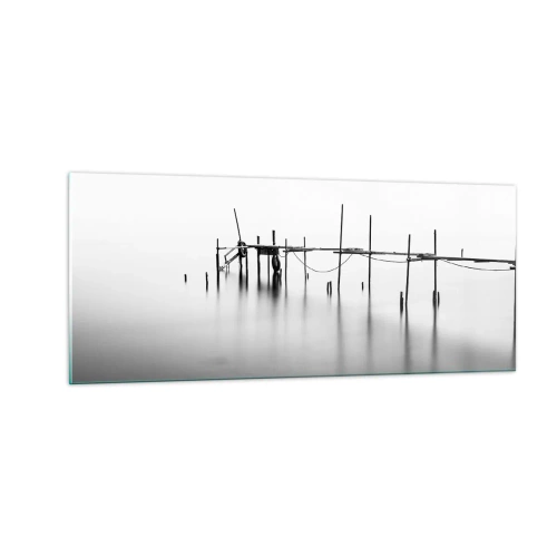 Quadro em vidro - E se o mundo não existe? - 100x40 cm