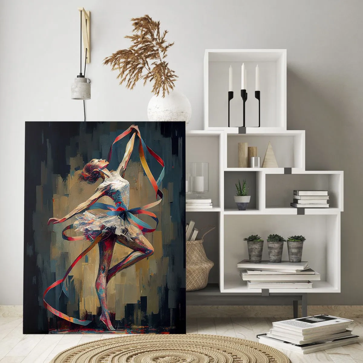 Quadro em vidro - Dança da fita - 50x70 cm