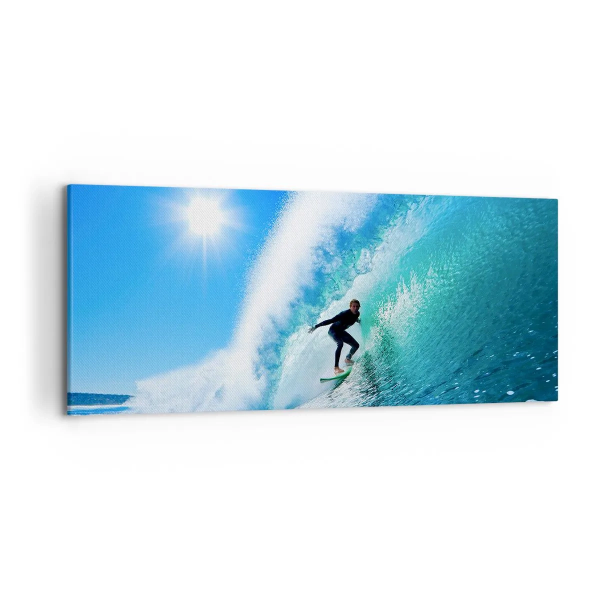 Quadro em tela - Azul gigante - 120x50 cm