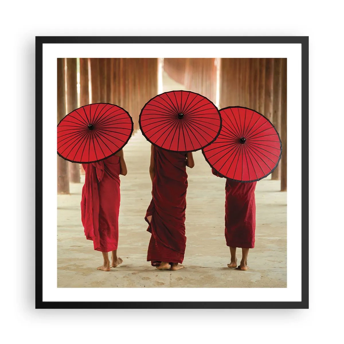 Pôster com moldura preta - A caminho da Terra Pura - 60x60 cm