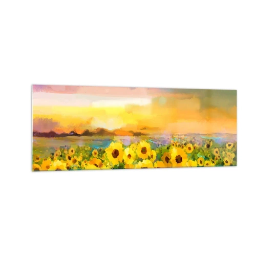 Quadro em vidro - O próprio sol desceu à terra - 140x50 cm