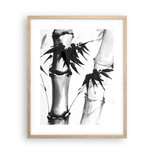 Pôster com moldura de carvalho claro - Foco no Oriente - 40x50 cm